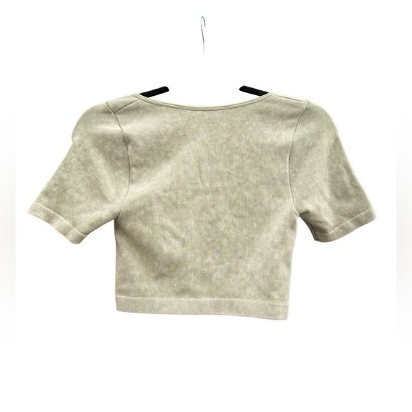 Paradise Fashion USA Women's Rib Tee Shirt in Green Size M/L - Picture 3 of 4